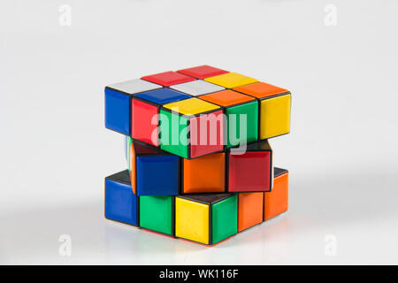 Close up of a puzzle cube Stock Photo