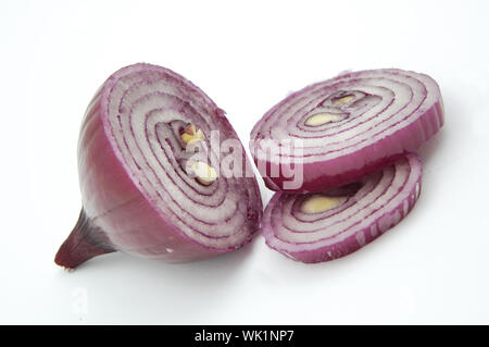 Isolated onion on the white background Stock Photo