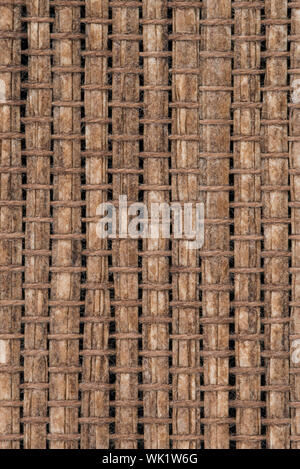 Bamboo texture background bound together in a pattern Stock Photo