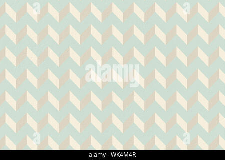 Digitally generated blue and cream patterned wallpaper Stock Photo