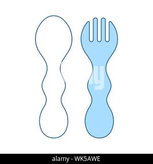 https://l450v.alamy.com/450v/wk5awe/baby-spoon-and-fork-icon-thin-line-with-blue-fill-design-vector-illustration-wk5awe.jpg