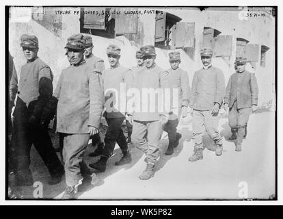 Italian prisoners, Schloss Laibach, Austria Stock Photo