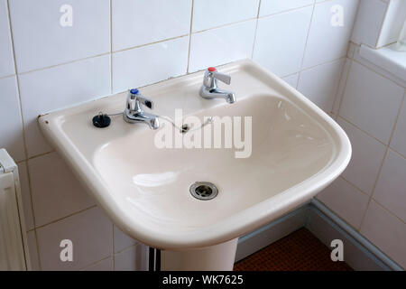 old style bathroom sink Stock Photo