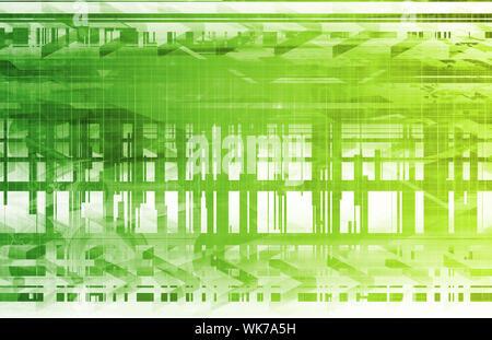 Software Engineering with a Technical Concept Art Stock Photo