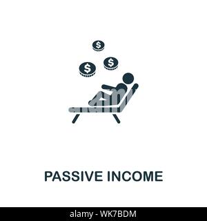 Passive Income vector icon symbol. Creative sign from passive income icons collection. Filled flat Passive Income icon for computer and mobile Stock Vector