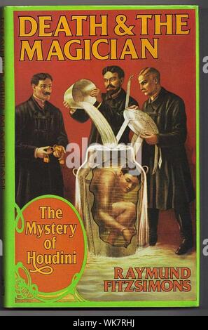 Vintage poster showing famous magician Houdini Stock Photo