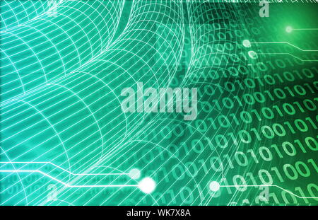 Web Information Technology Art of the Future Stock Photo