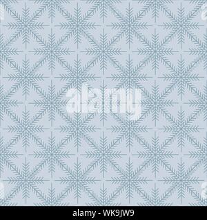 Vector Christmas seamless pattern with snowflakes for packaging, wallpaper illustration. Stock Vector