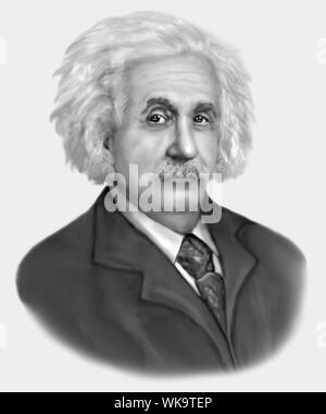 Albert Einstein 1879-1955 German Mathematical Physicist Stock Photo
