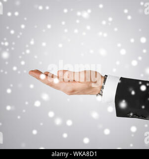 man hand showing something Stock Photo