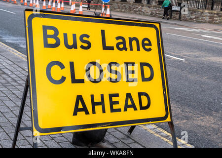 road sign traffic information Stock Photo