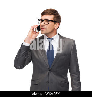 buisnessman with cell phone Stock Photo