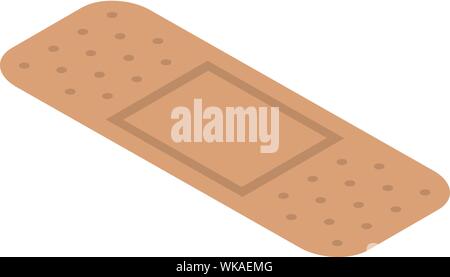 Medical plaster icon, isometric style Stock Vector