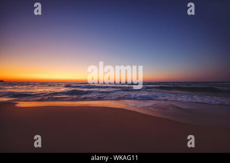 Beautiful cloudscape over the sea, sunrise shot Stock Photo