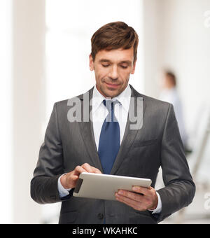 buisnessman with tablet pc Stock Photo