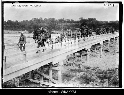 Japanese mountain artillery Stock Photo