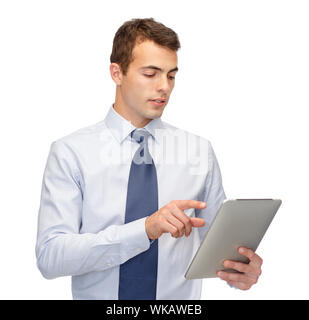 buisnessman with tablet pc Stock Photo
