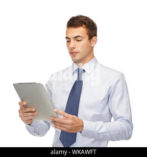 buisnessman with tablet pc Stock Photo