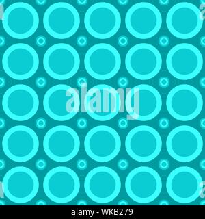 Abstract seamless circle pattern background - vector graphic design Stock Vector