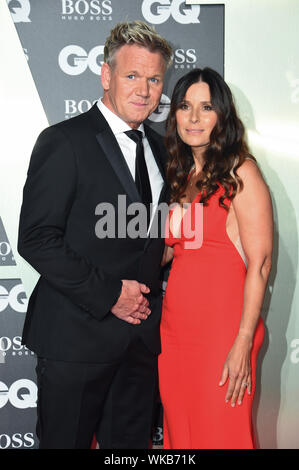 Gordon Ramsay and Tana Ramsay arriving at the GQ Men of the Year Awards 2019 in association with Hugo Boss, held at the Tate Modern in London. Stock Photo