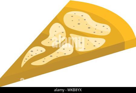 Greek pizza icon, isometric style Stock Vector