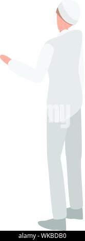 Milk factory worker icon, isometric style Stock Vector
