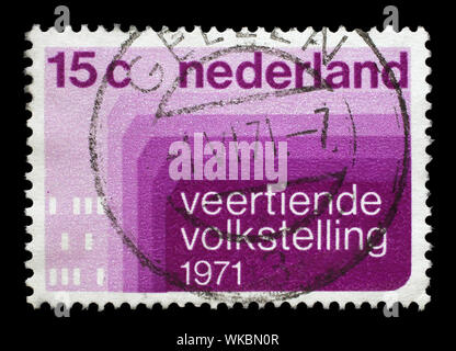 Stamp issued in Iceland shows the population census, circa 1971. Stock Photo