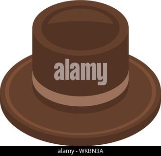 Cowboy hat icon, isometric style Stock Vector