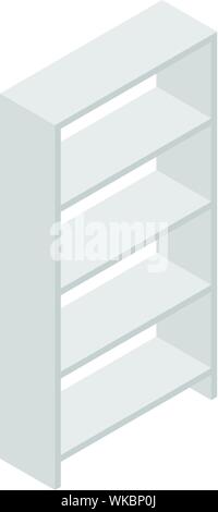 Shelf hospital icon, isometric style Stock Vector