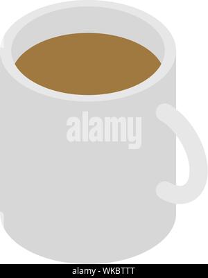 Coffee mug icon, isometric style Stock Vector