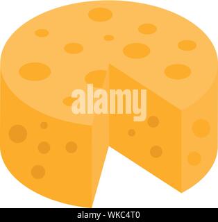 Cheese icon, isometric style Stock Vector