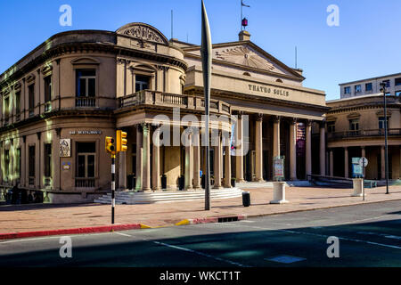 Uruguay: Montevideo, the neoclassical Solis Theatre (Teatro Solis), with seating for up to 1.600 spectators. Stock Photo