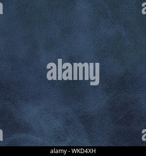 Blue leather texture closeup, useful as background Stock Photo