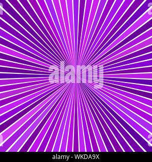Purple hypnotic abstract striped ray burst background design - vector exlosive graphic Stock Vector