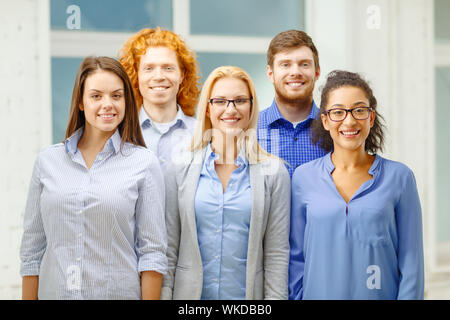happy creative team in office Stock Photo