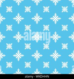 Beautiful winter seamless pattern with snowflakes. Christmas background. Vector illustration EPS10 Stock Vector