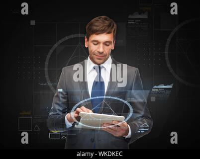 buisnessman with tablet pc Stock Photo