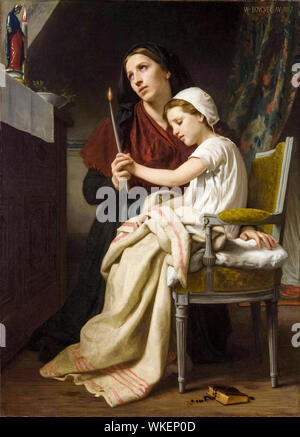 William-Adolphe Bouguereau, The Thank Offering, The Vow, painting, 1867 Stock Photo