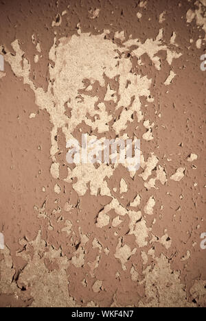 Part of a old woodboard texture painted on brown. Stock Photo