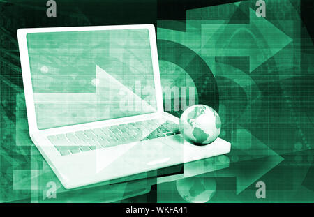 International Communication Network as a Business Concept Stock Photo