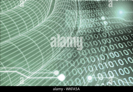 Web Information Technology Art of the Future Stock Photo