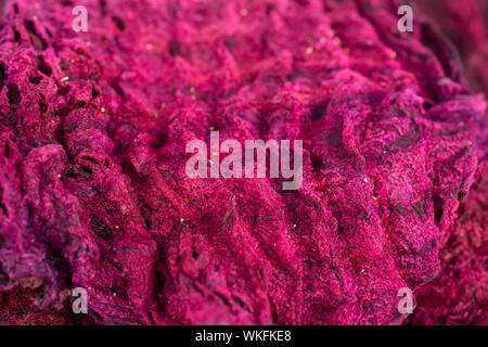One slice of dried red beetroot isolated on white background Stock Photo