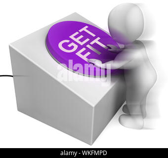 Get Fit Pressed Showing Physical And Aerobic Activity Stock Photo - Alamy