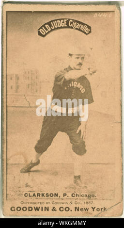 John Clarkson, Chicago White Stockings, baseball card portrait Stock Photo