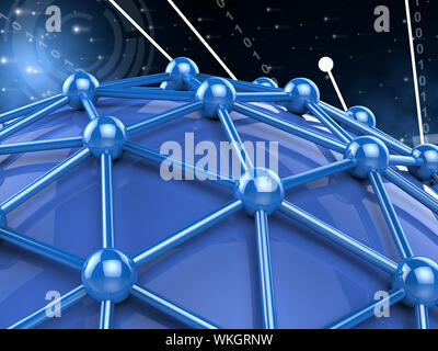 Computer Global Meaning Network Server And Web Stock Photo