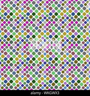 Seamless diagonal square pattern background - multicolored repeating geometrical abstract vector graphic design from squares Stock Vector