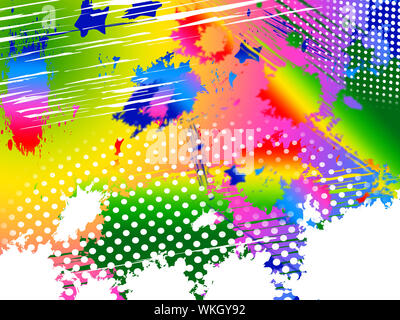 Paint Color Meaning Blob Blobs And Splashed Stock Photo