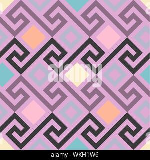 vector seamless Greek ornament, Meander Stock Vector