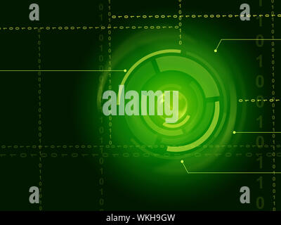 Electronic Sensor Background Showing Laser Circuit Or Energy Beam Stock Photo