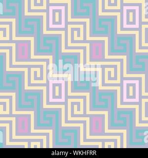 vector seamless Greek ornament, Meander Stock Vector